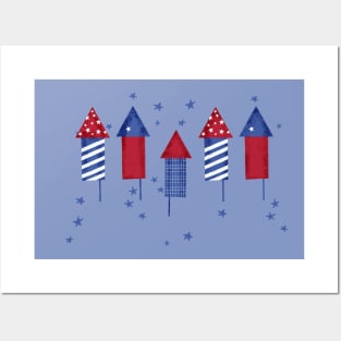 4th Of July Fireworks kids Posters and Art